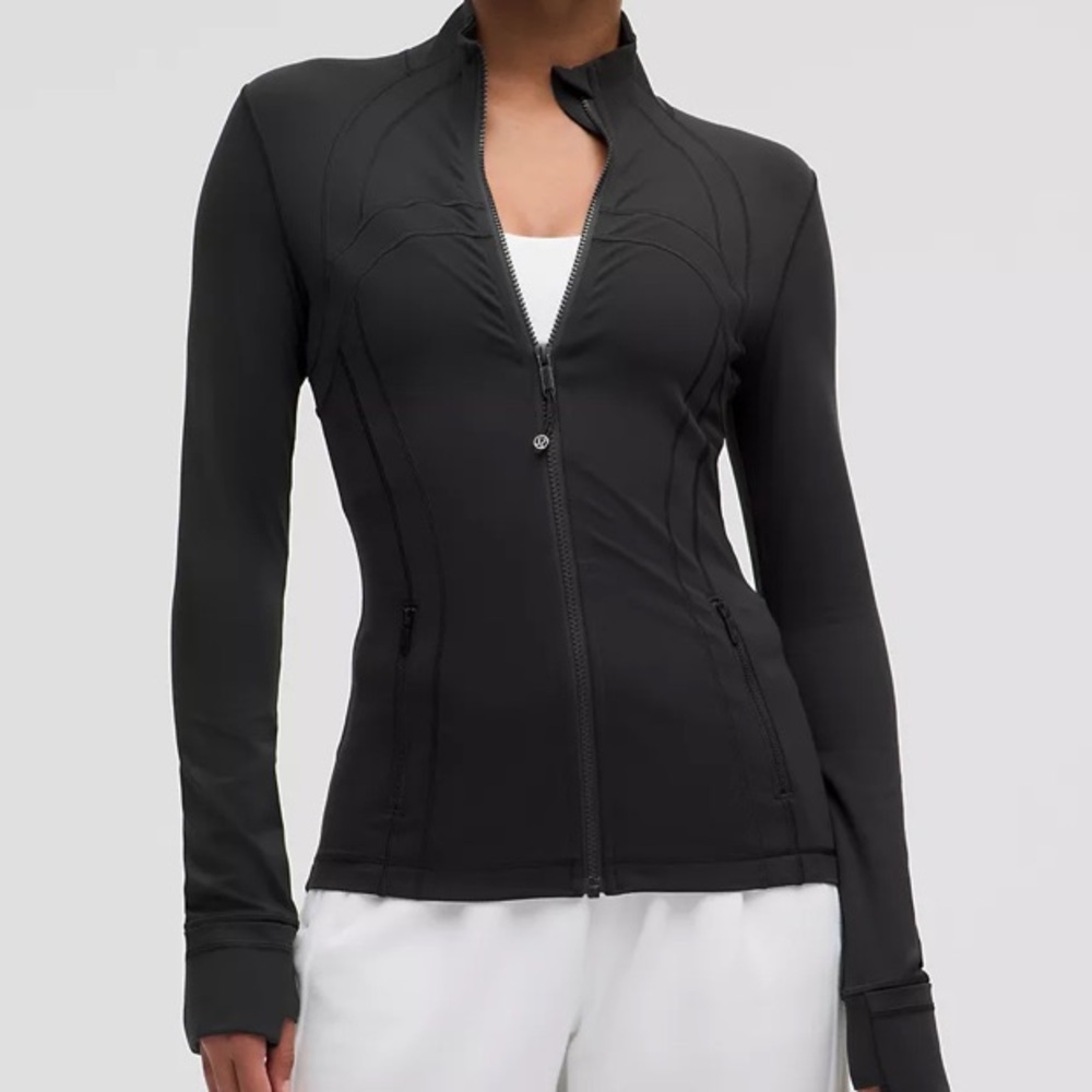 Lululemon Define  Zip-Up Athletic Jacket Size 8
Heather Black/Charcoal